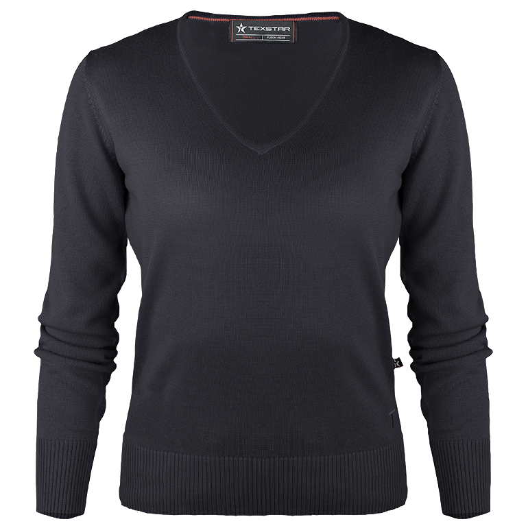 PW04 | WOMEN'S PULLOVER 50/50 V-NECK | TEXSTAR-Workwear Restyle